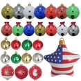 thumbnail image 6 of Christmas Ball Ornaments 23.62inch Large Inflatable Christmas Ball PVC Fun Bell Balls Ornament with Red Bows Christmas Tree Hanging Decoration for Holiday Porch Lawn Yard Party Decor, 6 of 8