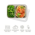 thumbnail image 3 of Bentgo Prep - 2-Compartment Snack Containers with Lids - Reusable, Microwaveable, Durable, & BPA-Free, Freezer and Dishwasher-Safe Meal Prep Food Storage - 10 Trays & 10 Lids (Clay), 3 of 8