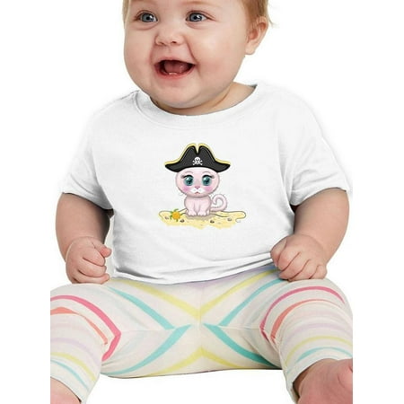 

Sweet Pirate Kitten Art T-Shirt Infant -Image by Shutterstock 6 Months