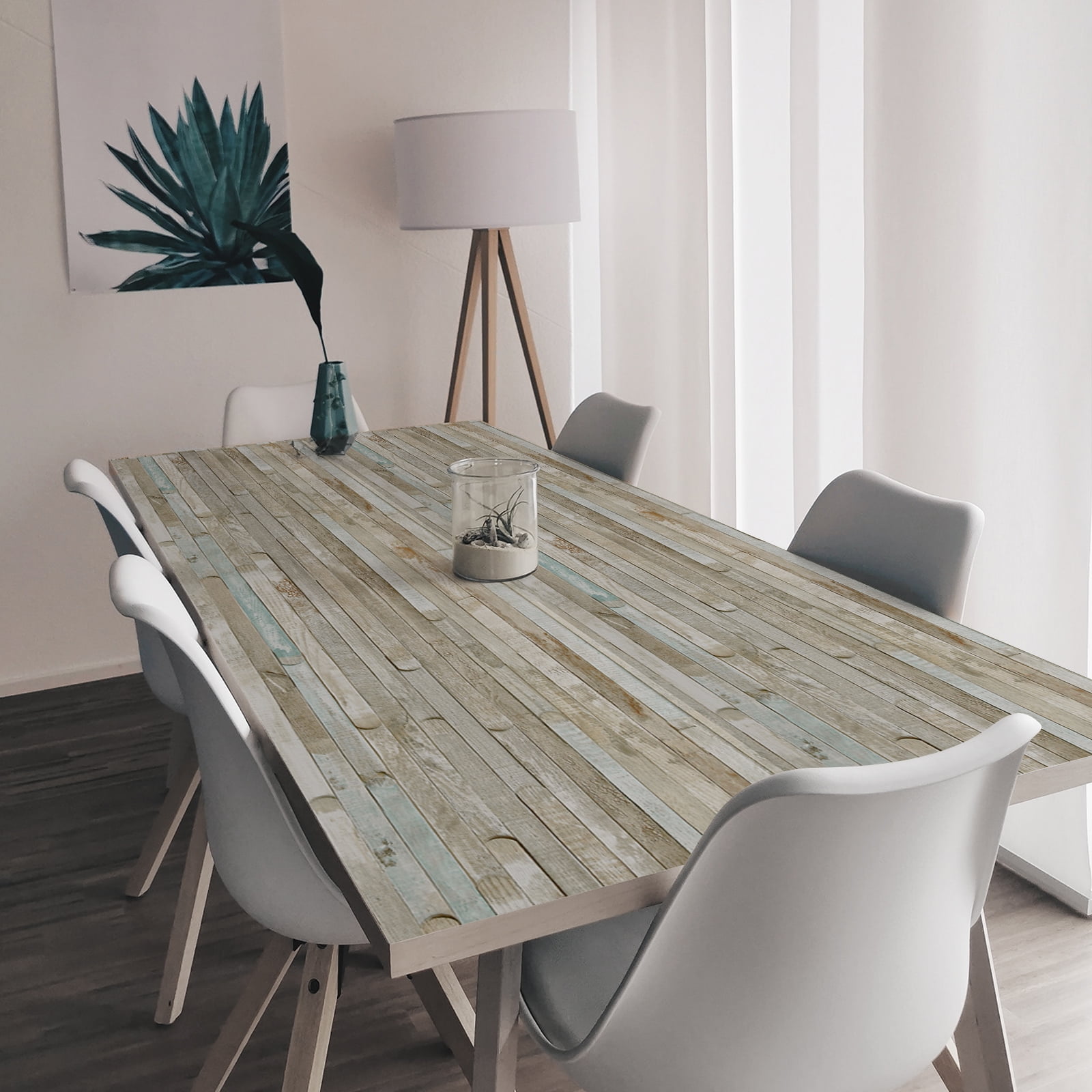 UMIGGEE 17.7" x 393" Wood Wallpaper Rustic Distressed 3D Brown&Blue Wood Peel and Stick Wallpaper Self-Adhesive Removable Wall Paper Home Decorative Contact Paper Vintage Wood Panel Wooden Vinyl Film
