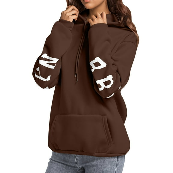 Essentials Hoodie for Women Letter Print Long Sleeve Hooded Sweatshirts Lightweight Fashion Casual Winter Warn Pullover Tops