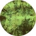 thumbnail image 1 of Ahgly Company Indoor Round Oriental Green Traditional Area Rugs, 5' Round, 1 of 4