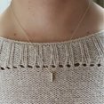 thumbnail image 6 of 14Kt Gold Diamond Bar Pendant Necklace, 6 of 6