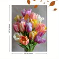 thumbnail image 3 of Colorful Tulips Floral Canvas Print Wall Art for Living Room Bedroom Kitchen Office Hallway, 3 of 8