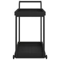 thumbnail image 3 of OnlineGymShop CB23667 39 in. Mobil Rattan 2 Tier Bar Cart, Black, 3 of 3