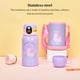thumbnail image 3 of Yuarrent Taza termo de 500ml, termos de dibujos animados para niños, linda pantalla de temperatura, termotaza, botellas portátiles para beber Utensilios de cocina púrpura 500ml, 3 of 6