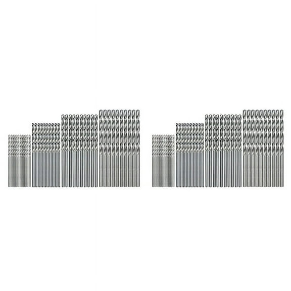 NEW 80 Pieces 0.5mm-2.0mm Straight Shank Mini Drill Bit Set Tiny Small Bits Full-Ground HSS Twist for Dil