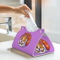 thumbnail image 4 of Rocae Corgi In Sushi Roll Print Long Tissue Box Lid Durable Leather Tissue Box Lid Can Be Used as Modern Home Decoration, 4 of 9