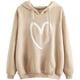 thumbnail image 1 of SweatyRocks Sudadera con capucha de manga larga con estampado de corazón informal para mujer Zhivalor HMHZ1836-9, 1 of 5