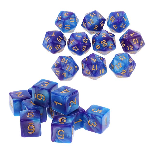 Dados Poliédricos D20 de 20 Piezas, + Dados de 6 , para Mazmorras Y Dragones, RPG MTG Hugo Dados poliédricos