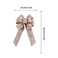 thumbnail image 3 of Fek888 Christmas Bows Outdoor Christmas Tree Top Large Bow Nine Ears Imitation Fabric Alphabet Decorated Bow Indoor Outdoor Holiday Party Decorations, 3 of 5