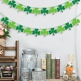 thumbnail image 6 of Michellecmm Irish Holiday Banner, Green Clover Banner Holiday Home Decor Party Favor Photo Props, 6 of 8