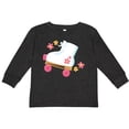 thumbnail image 3 of Inktastic Roller Skate Flowers Girls Long Sleeve Toddler T-Shirt, 3 of 5