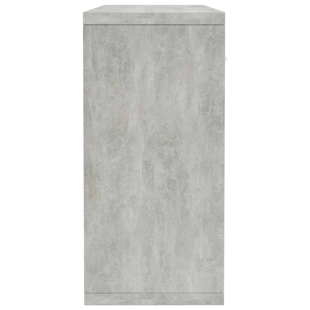 Kepooman Home Buffet Sideboard, Bathroom Storage Cabinet with Two Doors and Four Draws, Light Gray Kepooman Home Buffet Sideboard, Bathroom Storage Cabinet with Two Doors and Four Draws, Light Gray