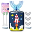 thumbnail image 1 of Cepillo de dientes eléctrico Geacker Rocket en forma de U para niños de 2 a 7 años, 1 of 7