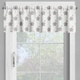 thumbnail image 4 of Ambesonne Animal Cartoon Valance & Curtain, Heart Balloons, 55"x36", Grey Pale Pink White, 4 of 6