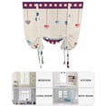 thumbnail image 6 of 4th of July Tie Up Curtains for Window, Thermal Insulated Balloon Shade Adjustable Rod Pocket Curtains Valance Panels for Kitchen Bathroom Cafe 46 x 63 Independence Day Red Blue Love Heart Plaid, 6 of 6