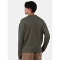 thumbnail image 3 of No Boundaries All Gender Fleece Crewneck Sweatshirt with Long Sleeves, Men's and Big Men’s, 3 of 5