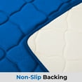 thumbnail image 4 of 2 Piece Geometric Design Solid Color Memory Foam Rug Set Non-Slip PVC Backing, 4 of 7