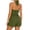 Army Green, variant on Women's Halter Neck Jumpsuit Tie Detail Elastic Waist Summer Romper Hot Pink XXL