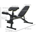 thumbnail image 3 of Soozier Adjustable Weight Bench, Sit Up Dumbbell Bench, Multi-Functional Purpose Hyper Extension Workout Bench with Adjustable Seat and Back Angle, 3 of 9