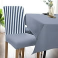 thumbnail image 6 of Dining Chair Slipcover, Navy Blue and White Stripe Stretch Kitchen Chair Covers Removable Parsons Chair Protector Covers for Dining Room Banquet Party, Set of 6, 6 of 6