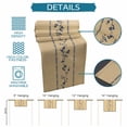 thumbnail image 6 of Khaki Flower Branch Table Runner - 72 Inch Long Spring Summer Farmhouse Botanical Cotton and Linen Blended Dress Scarves Farmhouse Table Runner for Kitchen Dining, Coffee Table, 13" x 72", 6 of 8