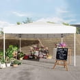 thumbnail image 2 of Bingirl Commercial Grade Instant Shelter 10X10 Outdoor Canopy with 3Height Adjustable Frame Complete Ground Kit and Carry Bag All Weather Event Canopy for Festivals Markets, 2 of 5