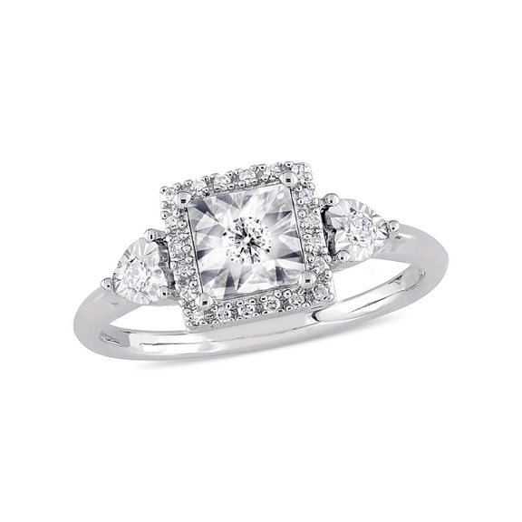 Everly Women's Diamond Sterling Silver Engagement Ring