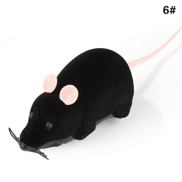 Remote Control Cat Toy Simulation Mouse Funny Cute Cat Toys Wireless Controlled Pet Cat Electronic Mouse Rat Mice Toy For Kitten