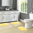 thumbnail image 2 of Garland Rug Traditional Washable Bath Rug Set, 3-Piece Set (17"x24" Bath Rug and Two 21"x34" Bath Rugs) Rubber Ducky Yellow, 2 of 7