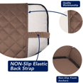 thumbnail image 3 of Housse de Sofa Matelassée Réversible, Protège-Meubles Résistant à l'Eau, Housse de Canapé Lavable avec Mousse Antidérapante et Sangles Élastiques pour Enfants, Chiens, Animaux (Sofa, Brun/beige), 3 of 7