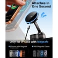 thumbnail image 2 of Cargador de coche QUZUDN para iPhone Magsafe de 15 W con carga inalámbrica, 2 of 7
