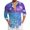 Blue4, variant on Mens Shirts Carnival Glitter Sequin Print Party Long Sleeve Button Down Top Casual Festival Celebration Comfortable Shirt for Men Blue L