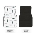 thumbnail image 2 of Fotbe Cute Shark Juego de 4 Tapetes para Auto con Estampado – Alfombrillas de Goma Reforzada, Diseño Antideslizante, Protección para Todo el Año – Vehículos, Autos, Camionetas y SUVs, 2 of 7