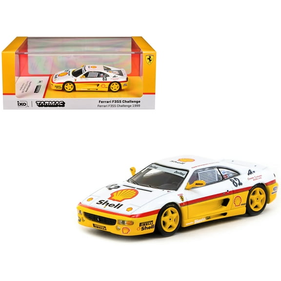 Ferrari F355 Challenge #82 "Team Kroymans - Shell Oil" "Ferrari F355 Challenge" (1999) 1/64 Diecast Model Car by Tarmac Works
