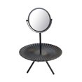 thumbnail image 4 of Espejo de maquillaje de mesa con bandeja de madera, regalo para mujer, organizador de escritorio desmontable moderno, decoración de habitación, espejo Negro Yinane Espejo de vanidad, 4 of 8