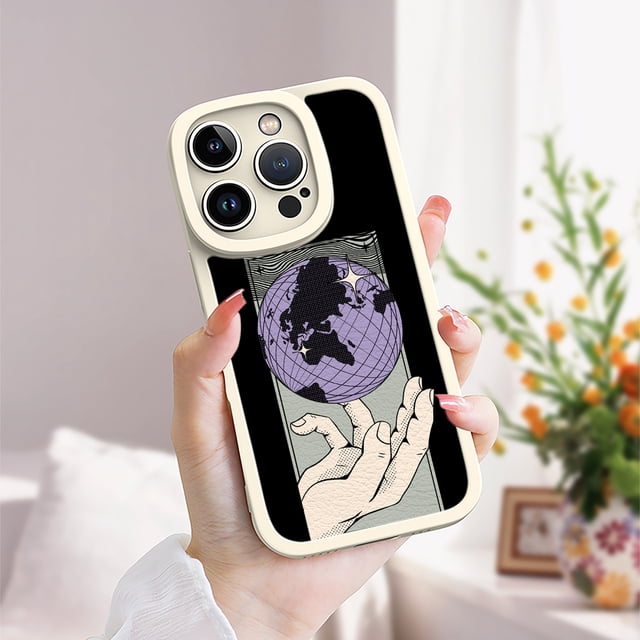 Manténgase a la moda y protegido con esta funda de teléfono de goma TPU flexible para iPhone