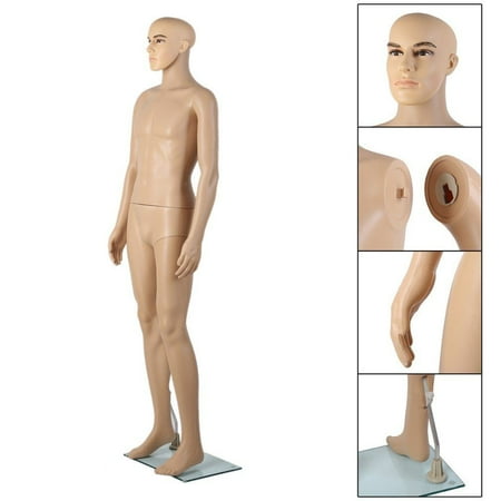 zimtown male full body mannequin manikin metal stand display easy