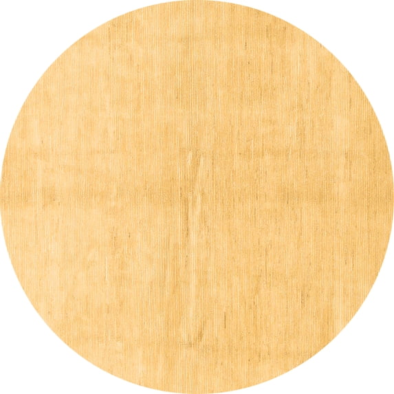 Ahgly Company Indoor Round Solid Brown Modern Area Rugs, 4' Round