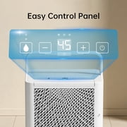 HUMSURE 30 Pints Dehumidifier for Basement with Drain Hose, Covers up to 2500 Sq. ft Dehumidifiers for Home, Auto Defrost, 24-Hour Timer, White