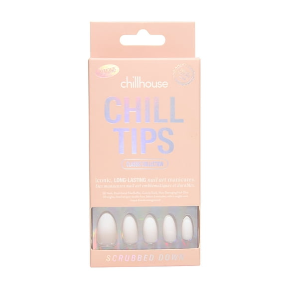 Chillhouse - Press Ons Tips Nails - Almond - Scrubbed Down - 30 Tips