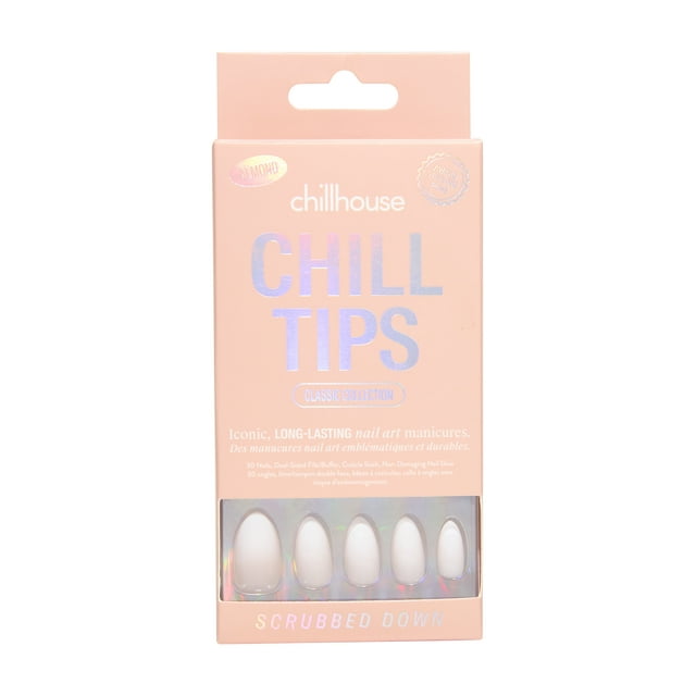 Chillhouse - Press Ons Tips Nails - Almond - Scrubbed Down - 30 Tips