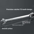 thumbnail image 4 of TFixol 72-Tooth Chrome Vanadium Ratchet Wrench with Hex Key, 18mm, High Torque, Compact Design for Tight Spaces, 4 of 6