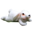 thumbnail image 2 of Leaveforme Bunny Statues Garden Decor, Fairy Garden Accessories, Miniature Figurines Patio Yard Art Sculpture Lawn Ornament Outdoor and Home Decoration Collections Gift (Bunny Statue), 2 of 8