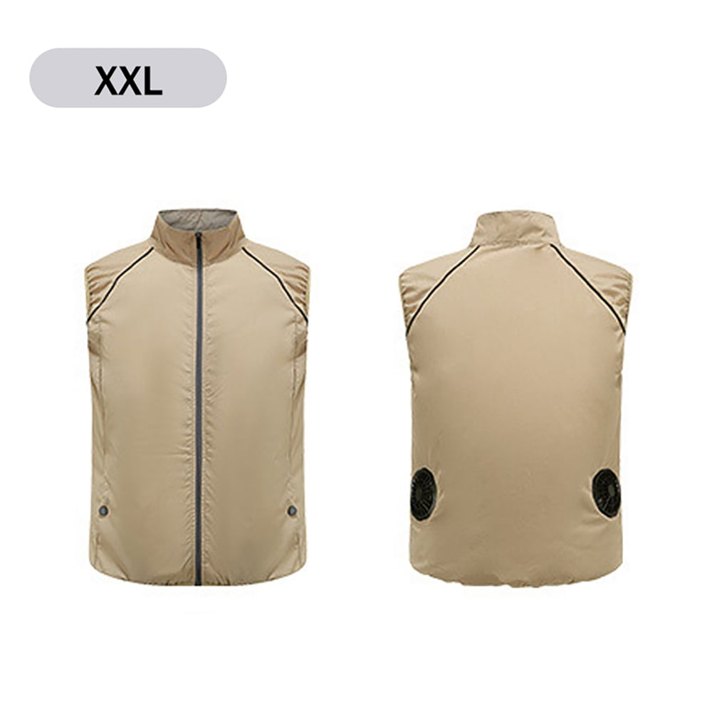 Outdoor Cooling Air Conditioning Suit Xxl Khaki Cooling Vest Air