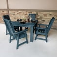 thumbnail image 2 of Highwood's 42" x 42" Square 5-pc Weatherly Dining Set - Dining Height, Outdoor, Eco-friendly, Synthetic Wood, 2 of 9