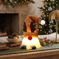 thumbnail image 6 of Lighted Gnomes Christmas Decorations Handmade Santa Stuffed Gnome,Home Tabletop Ornaments Christmas Plush Gnome for Home Office Table Fireplace Mantel Xmas Party Decor Gift Xmas Stocking Stuffers, 6 of 8