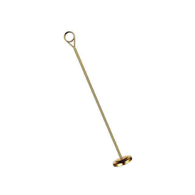 Signe de Support de Numéro de Table en Acier Inoxydable Mais Robuste le Support de Photo Clip pour Hôtel Doré 35cm