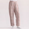 thumbnail image 6 of Valentine's Day Womens Flannel Pajama Pants Fluffy Comfy Loose Soft Plush Heart Print Home Pants Warm Fuzzy Pajama Bottoms, 6 of 6